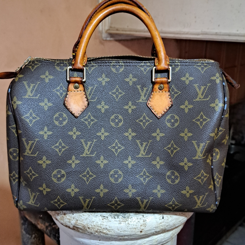 Louis Vuitton Monogram Canvas Top-Handle Briefcase in Brown and Tan